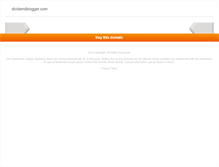 Tablet Screenshot of dividendblogger.com